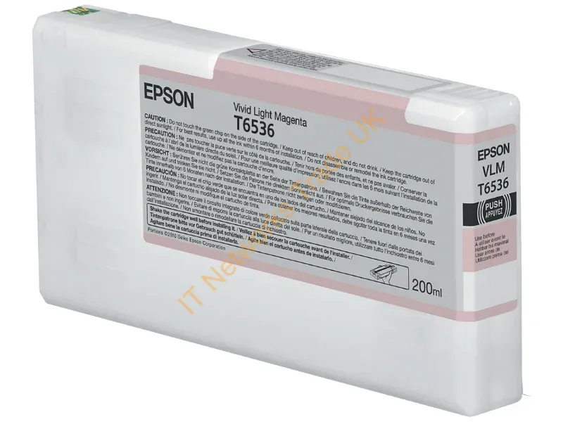 Epson C13T653600 (T6536) Ink cartridge bright magenta, 200ml Printer
