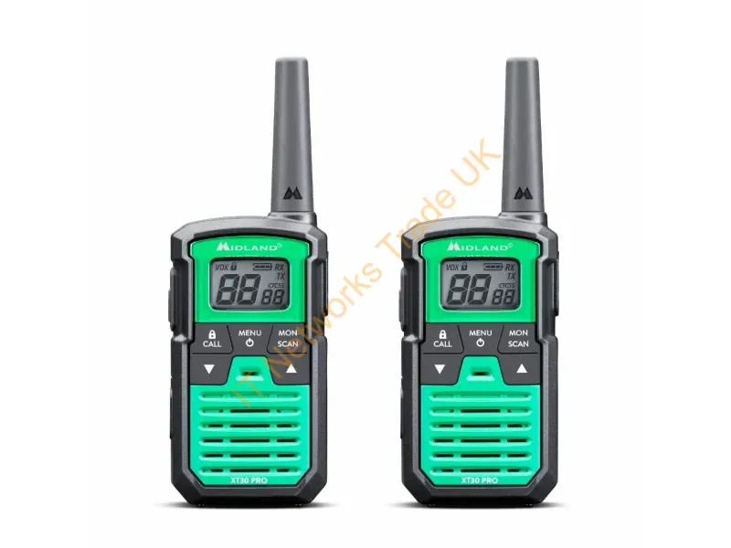C1463 - Midland XT30 Pro two-way radio 16 channels 446.00625 � 446.19375 Black, Green