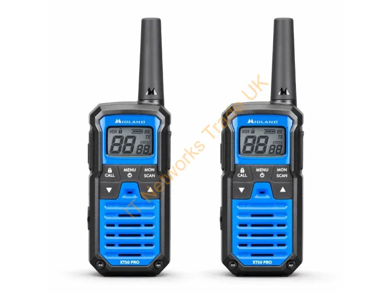 C1464 - Midland XT50 Pro two-way radio 85 channels Black, Blue