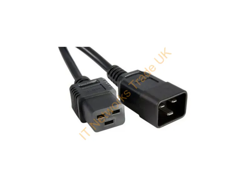 C19C20-15F-ENC - Enet Components C19C20-15F-Enc Power Cable Black 180" (4.57 M) C19 Coupler C20 Coupler