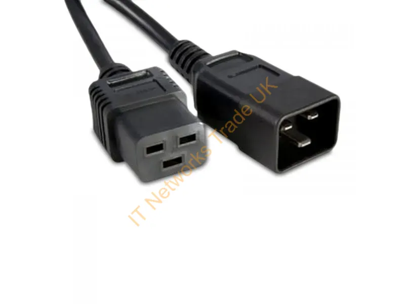 C19C20-20F-ENC - Enet Components C19C20-20F-Enc Power Cable Black 236.2" (6 M) C20 Coupler C19 Coupler