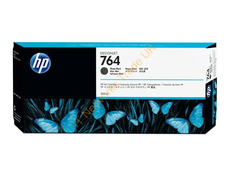 C1Q16A - HP C1Q16A (764) Ink cartridge black matt, 300ml Printer