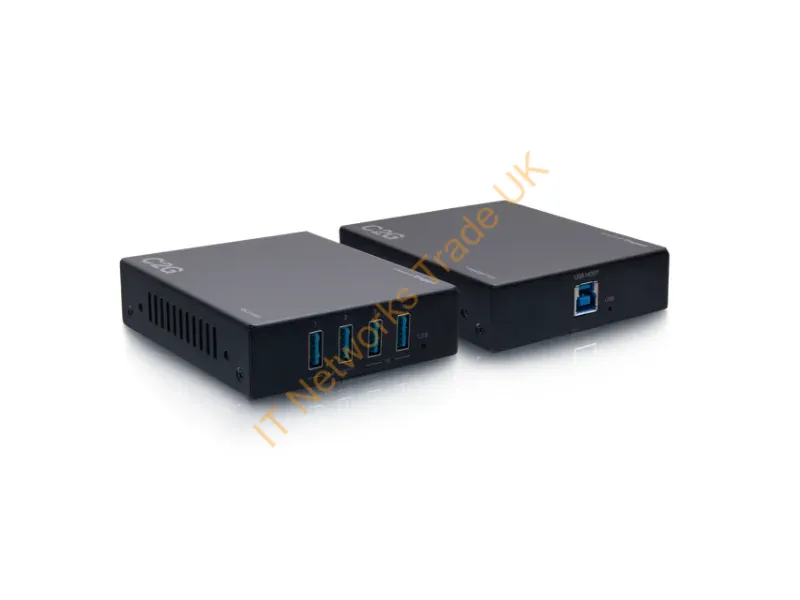 C2G54265 - C2G Superbooster 4-Port USB over Cat6a Extender Kit USB 3.2 Gen1 (5Gbps)
