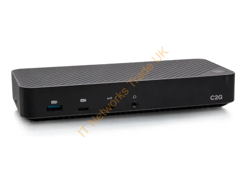 C2G54538 - C2G USB-C® 11-in-1 Hybrid DisplayLink and DP Alt Mode Triple 4K Docking Station with HDMI®, DisplayPort™, Ethernet, USB, 3.5mm Audio and Power Delivery up to 100W