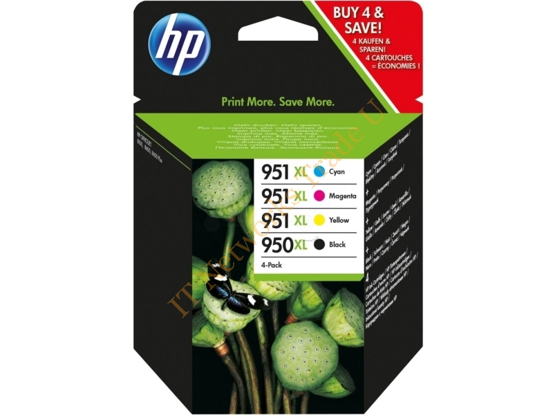 HP C2P43AE#301 (950XL/951XL) Ink cartridge multi pack, 2300+1500 pg, Pack qty 4 Printer