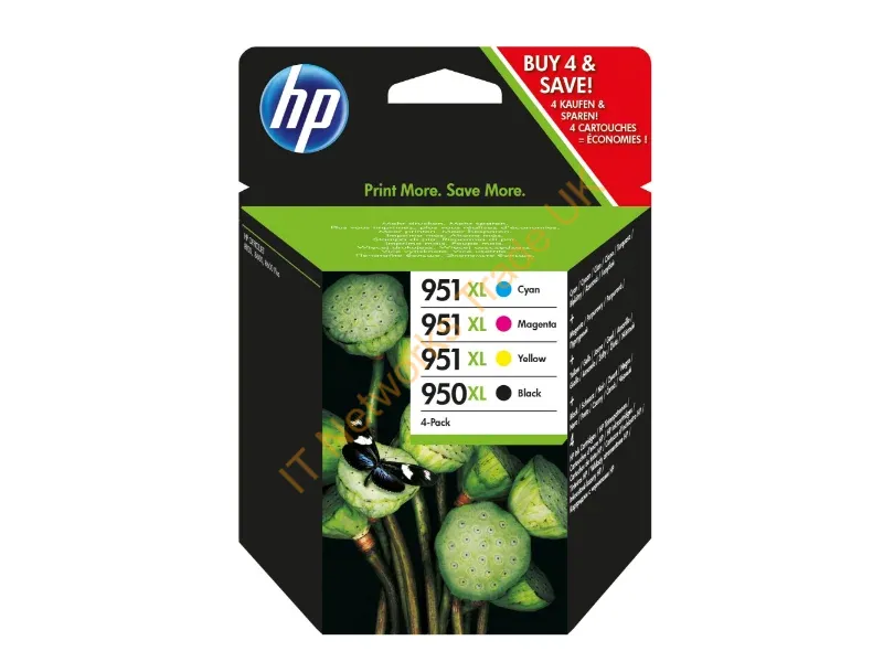 HP C2P43AE (950XL/951XL) Ink cartridge multi pack, 2300+1500 pg, Pack qty 4 Printer