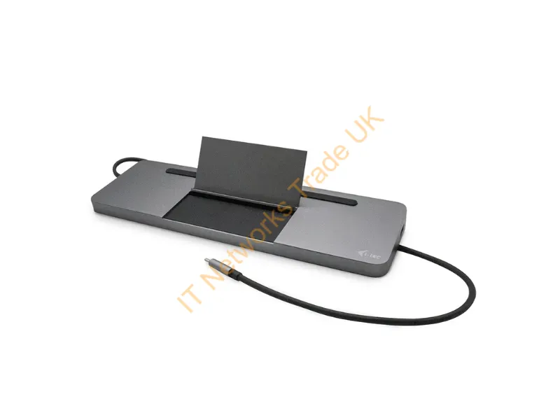 C31FLATDOCKPDPRO - i-tec Metal USB-C Ergonomic 4K 3x Display Docking Station + Power Delivery 85 W