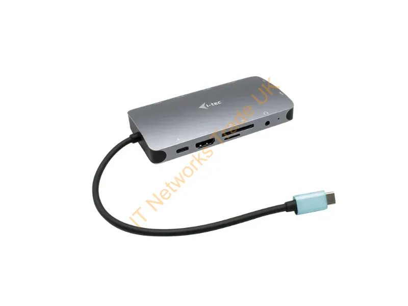 C31NANODOCKVGAPD - i-tec Metal USB-C Travel Nano Dock HDMI/VGA with LAN + Power Delivery 100 W
