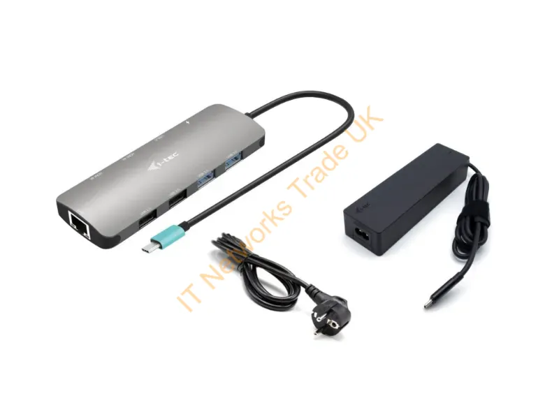 C31NANOHDM2D100 - i-tec Metal USB-C Nano 2x Display Docking Station with PD 100 W + Charger 100W
