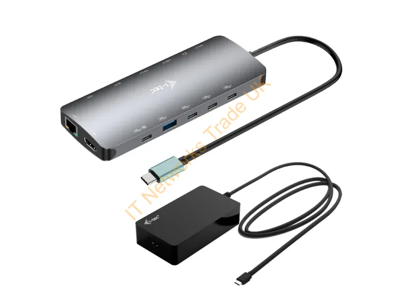 C31NANOTRIPLED140 - i-tec Metal USB-C Nano 3x Display Dock, 2x HDMI 1x USB-C video with Power Delivery 140W + Universal Charger 140 W