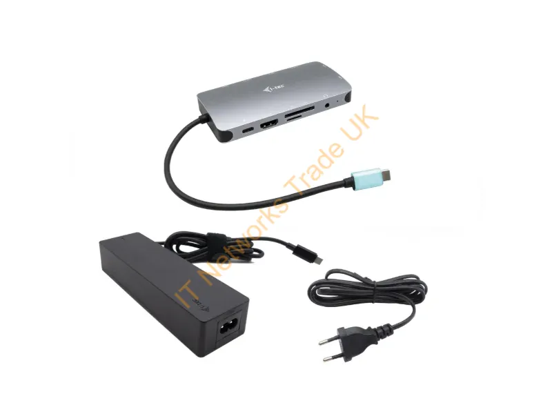 C31NANOVGA100 - i-tec Metal USB-C Nano Dock HDMI/VGA with LAN + Charger 100W