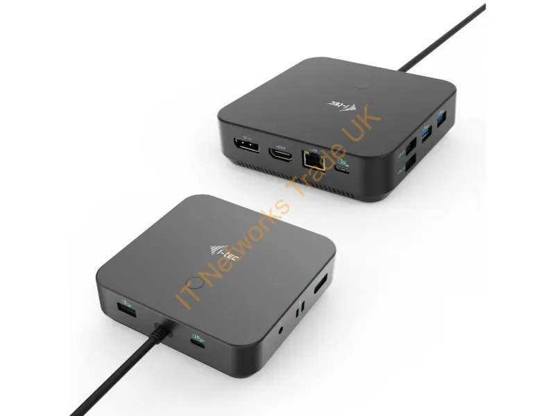 C31TRIPLE4KDOCKPDPRO - i-tec USB-C HDMI Dual DP Docking Station with Power Delivery 100 W