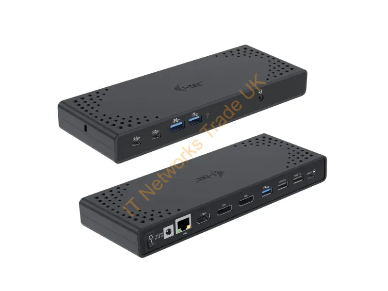 C31TRIPLE4KDOCKPDUK - i-tec USB-C Triple Display Docking Station Gen 2 + Power Delivery 100W
