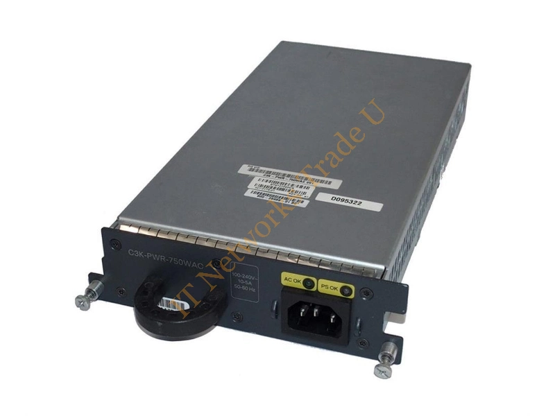 C3K-PWR-750WAC= Cisco 750-Watts 100-240V AC 15A Power Supply for Catalyst 3750E / 3560E