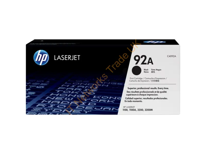 C4092A HP 92A Toner Cartridge (Black)  LaserJet 1100 Series
