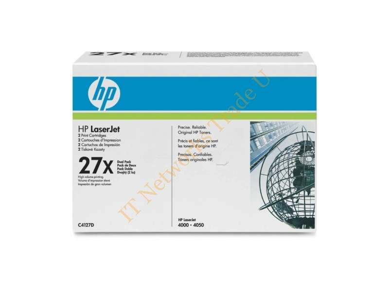 HP C4127D (27X) Toner black, 10K pages, Pack qty 2 Accessory