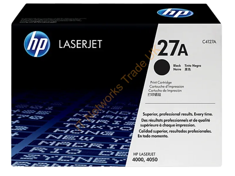 C4127X HP 27X Toner Cartridge (Black)  LaserJet 4000 Series Printer