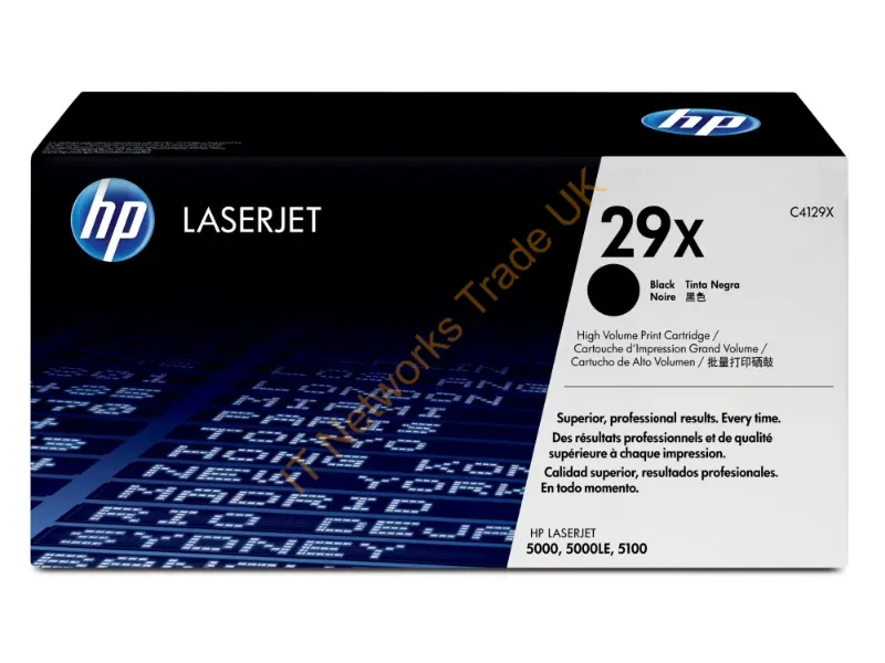 C4129X HP 29X Toner Cartridge (Black)  LaserJet 5000 Series