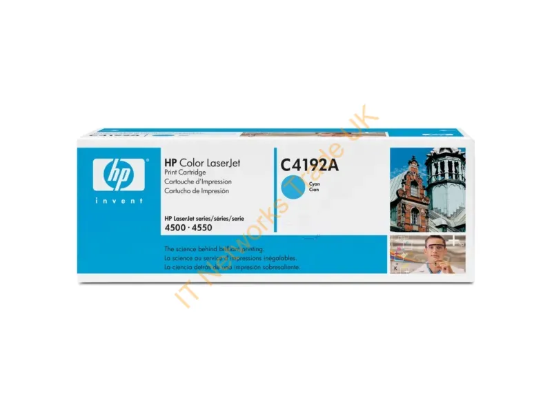 C4192A HP Cyan Original Toner Cartridge  Color LaserJet 4500 Series Printer