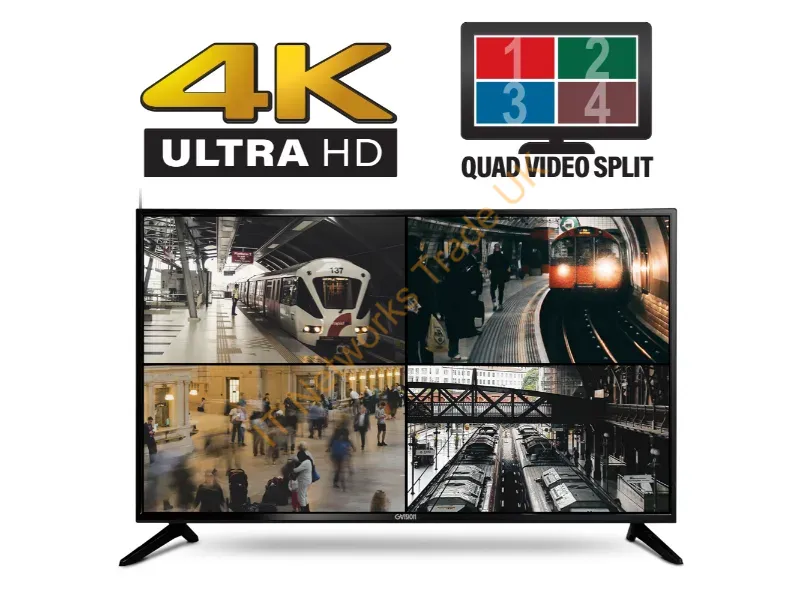C43BI-AC-4000 - Gvision C43Bi-Ac-4000 Computer Monitor 43" 3840 X 2160 Pixels 4K Ultra Hd Led Black