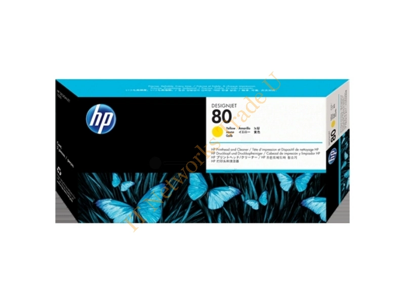 HP C4823A (80) Printhead yellow, 2.5K pages, 17ml Accessory