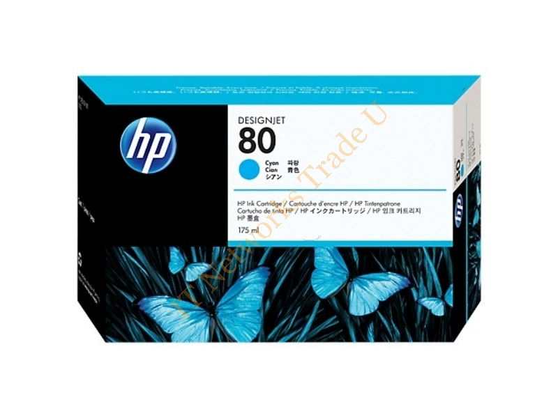 HP C4872A (80) Ink cartridge cyan, 175ml Printer
