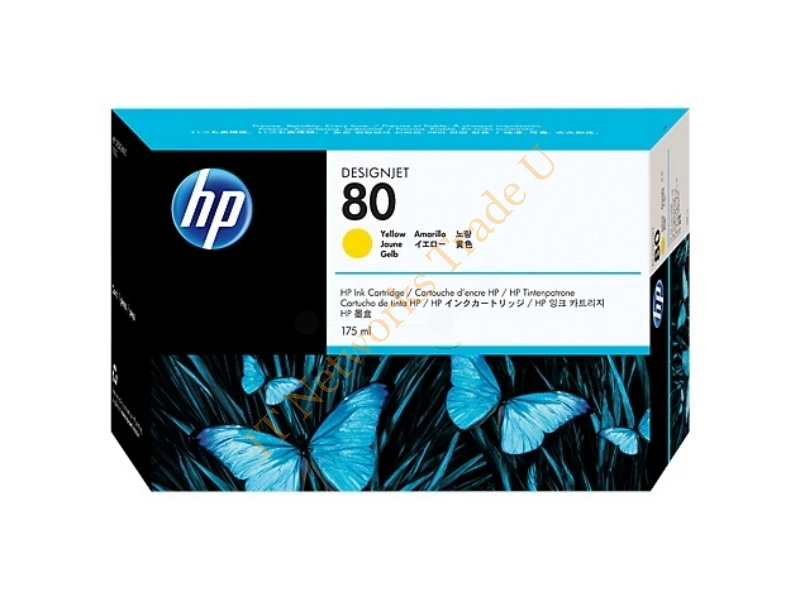 HP C4873A (80) Ink cartridge yellow, 175ml Printer