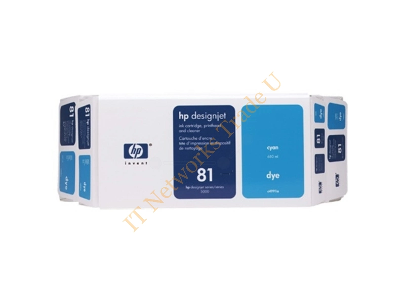 HP C4991A (81) Ink cartridge cyan, 680ml Printer