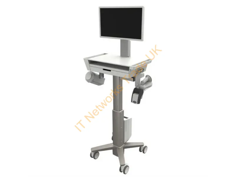 C50-3500-0 - Ergotron Carefit Slim 2.0 Gold, White Universal Multimedia Cart
