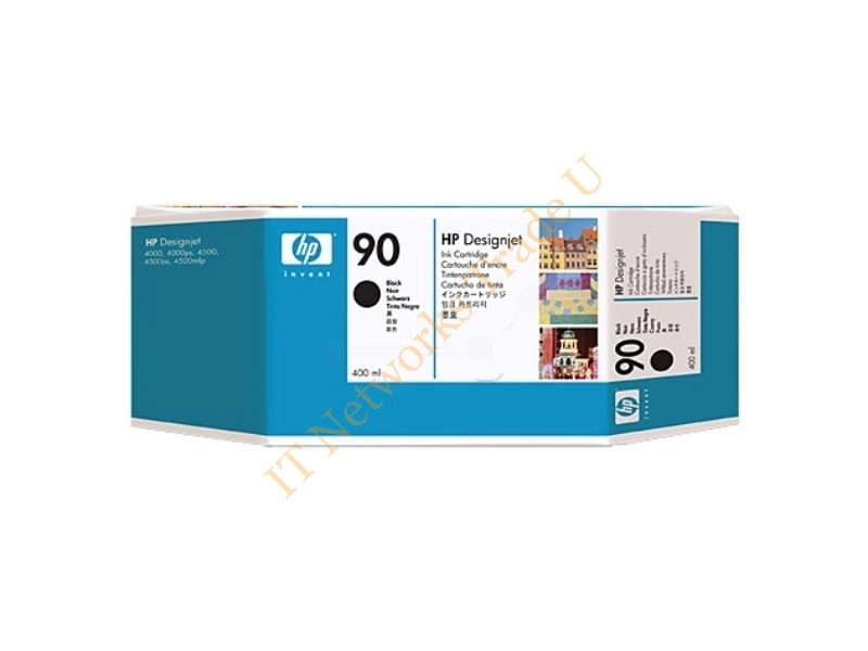 HP C5058A (90) Ink cartridge black, 1.2K pages, 400ml Printer