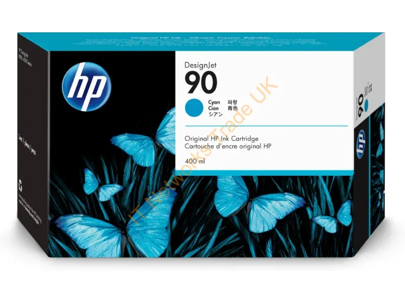 HP C5061A (90) Ink cartridge cyan, 750 pages, 400ml Printer