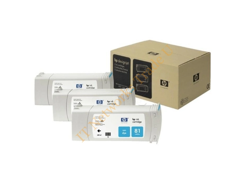 C5067A - HP C5067A (81) Ink cartridge cyan, 1000 pages, 680ml, Pack qty 3 Printer