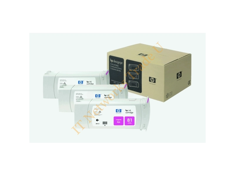 C5068A - HP C5068A (81) Ink cartridge magenta, 1000 pages, 680ml, Pack qty 3 Printer