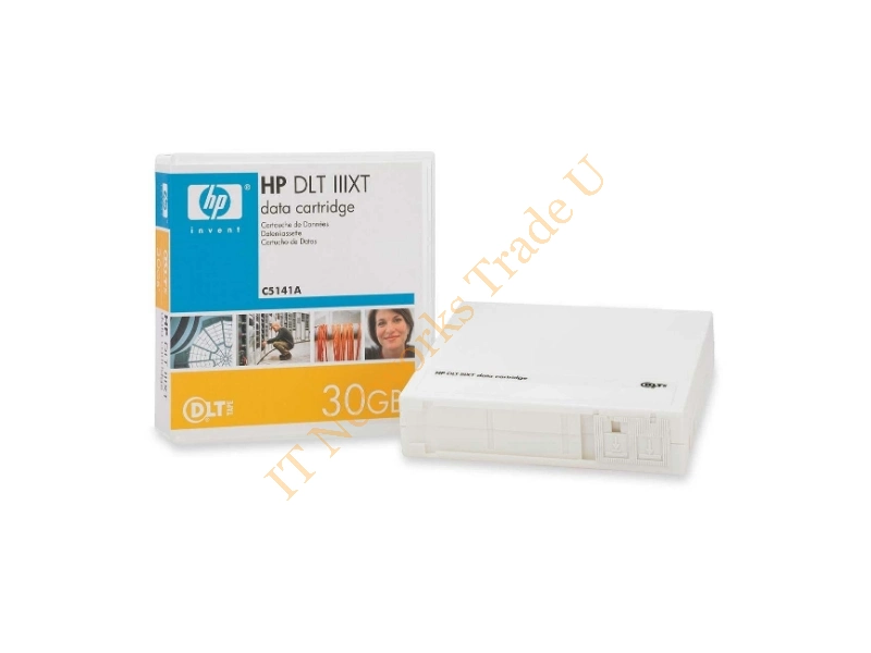 C5141A HP DLT-2000 Data Cartridge DLTtapeIII 15 GB (Native) / 30 GB (Compressed) 1 Pack Tape Media Storage