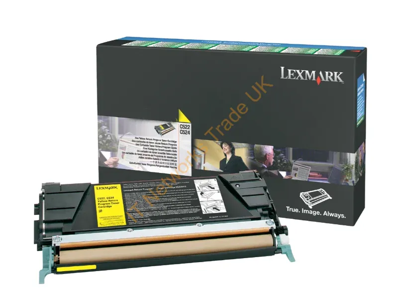 C524H3YG - Lexmark C524H3YG Toner-kit yellow Project, 5K pages/5% for Lexmark C 524/532/534