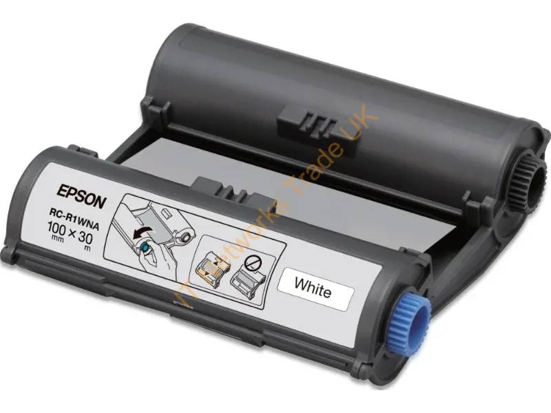 C53S635002 - Epson C53S635002/RC-R1WNA Ribbon white 100mm x 30m for Epson LabelWorks 100