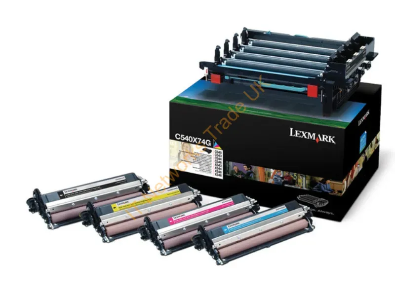 C540X74G - Lexmark C540X74G Drum kit, 30K pages, Pack qty 4 Accessory