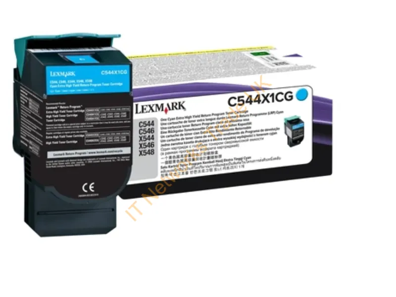 Lexmark C544X1CG Toner cyan, 4K pages Accessory