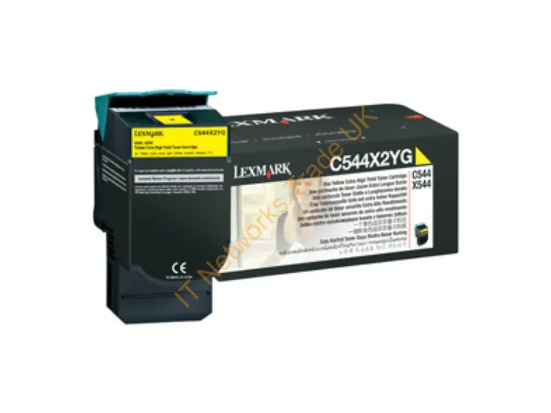 C544X2YG - Lexmark C544X2YG Toner yellow, 4K pages Accessory
