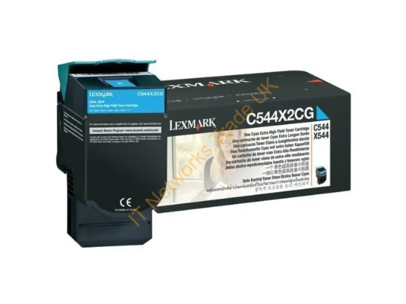 C544X4CG - Lexmark C544X4Cg Toner Cartridge 1 Pc(S) Original Cyan