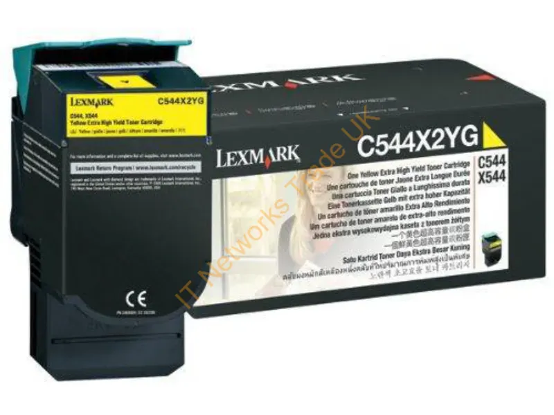 C544X4YG - Lexmark C544X4Yg Toner Cartridge 1 Pc(S) Original Yellow