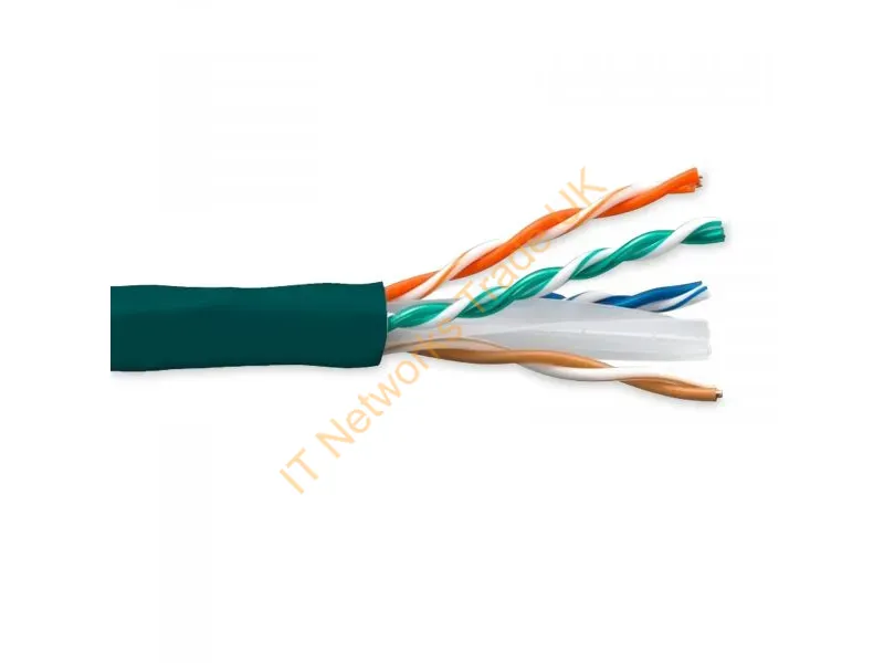 C6-SOGN-1K-ENC - Enet Components C6-Sogn-1K-Enc Networking Cable Green 12000" (304.8 M) Cat6 U/Utp (Utp)