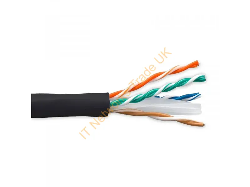 C6-SOPBK-500-ENC - Enet Components C6-Sopbk-500-Enc Networking Cable Black 6000" (152.4 M) Cat6 U/Utp (Utp)