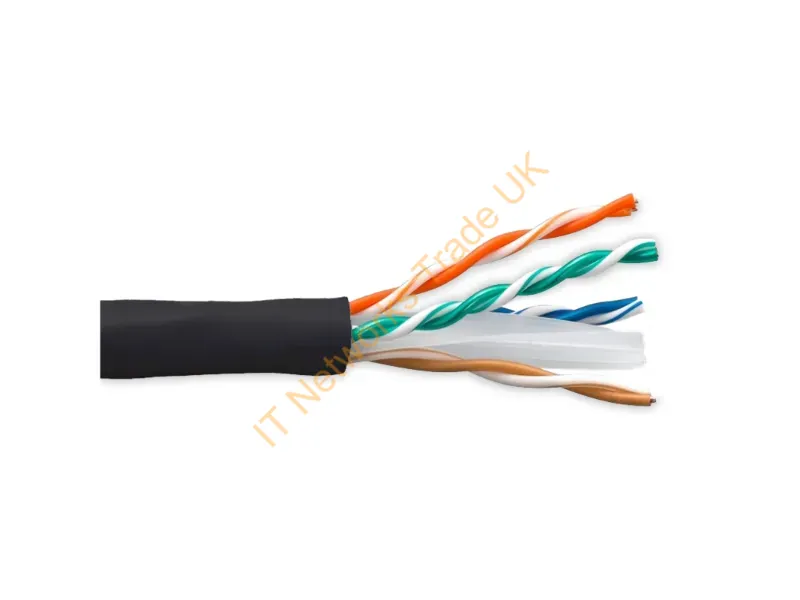 C6-STBL-28AWG-1K-ENC - Enet Components C6-Stbl-28Awg-1K-Enc Networking Cable Black 0" (0 M) Cat6A