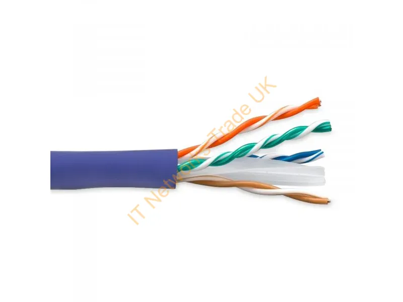 C6-STPR-1K-ENC - Enet Components C6-Stpr-1K-Enc Networking Cable Purple 12000" (304.8 M) Cat6 U/Utp (Utp)