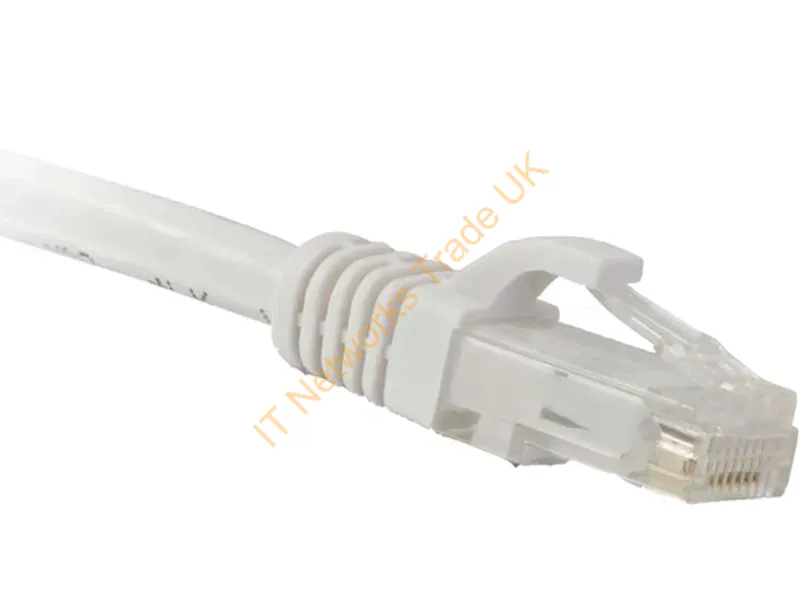C6-WH-SCB-100-ENC - Enet Components Cat6 Ultra Slim 28Awg Snagless