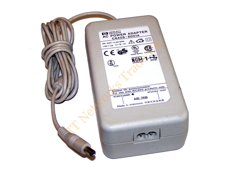 C6409-60014 HP 18V DC 1.1A 110-220V AC Power Adapter for Deskjet 700 / 800 / 900