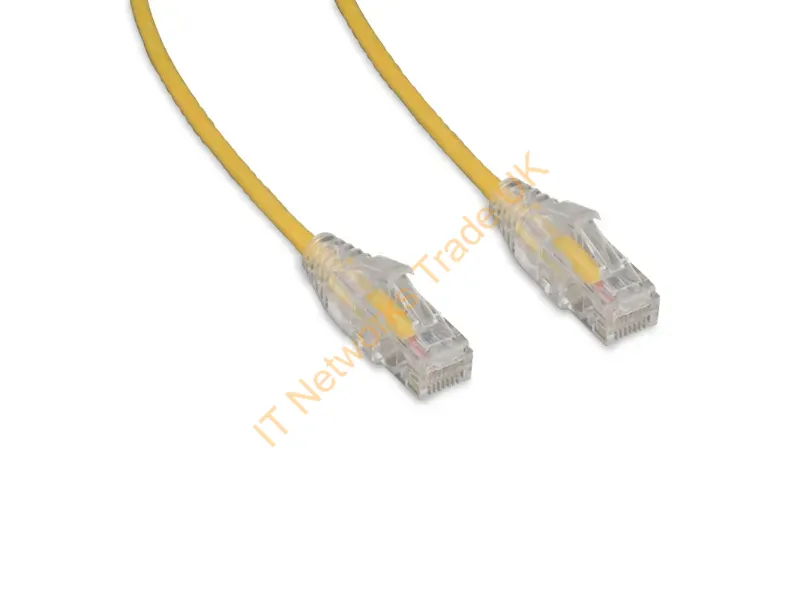 C6A-YL-SCB-20M-ENC - Enet Components 20M Cat6A Slim 28Awg Slim Clear