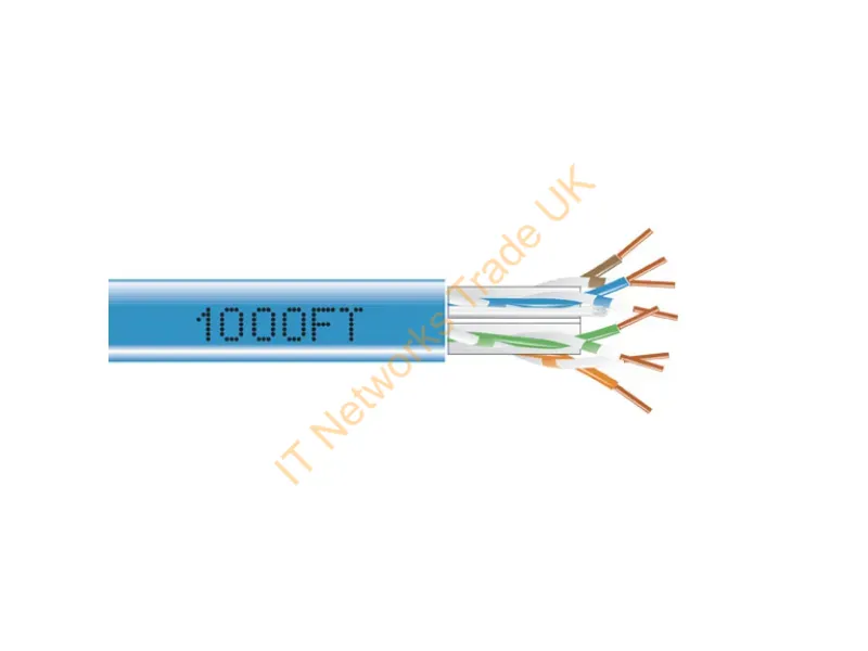 C6ABC50-BL-1000 - Black Box Gigatrue Cat6A Networking Cable Blue 12000" (304.8 M) U/Utp (Utp)