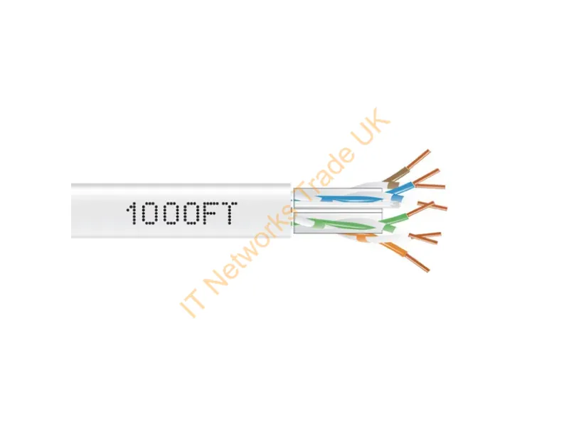 C6ABC50-WH-1000 - Black Box Gigatrue Cat6A Networking Cable White 12000" (304.8 M) U/Utp (Utp)